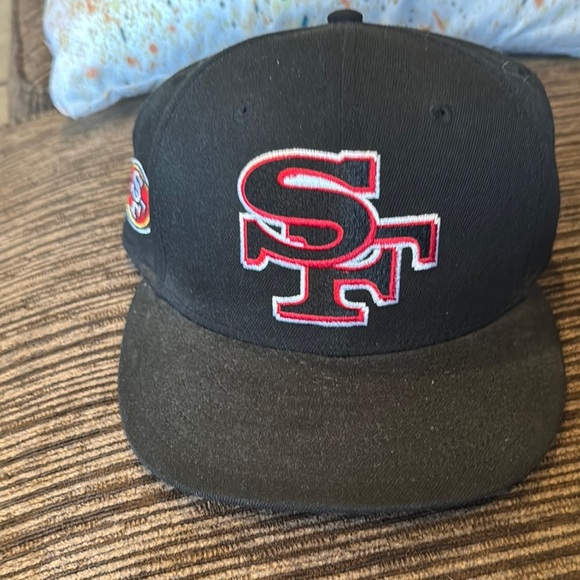 New Era Black and Red SF Hat - Picture 1 of 7